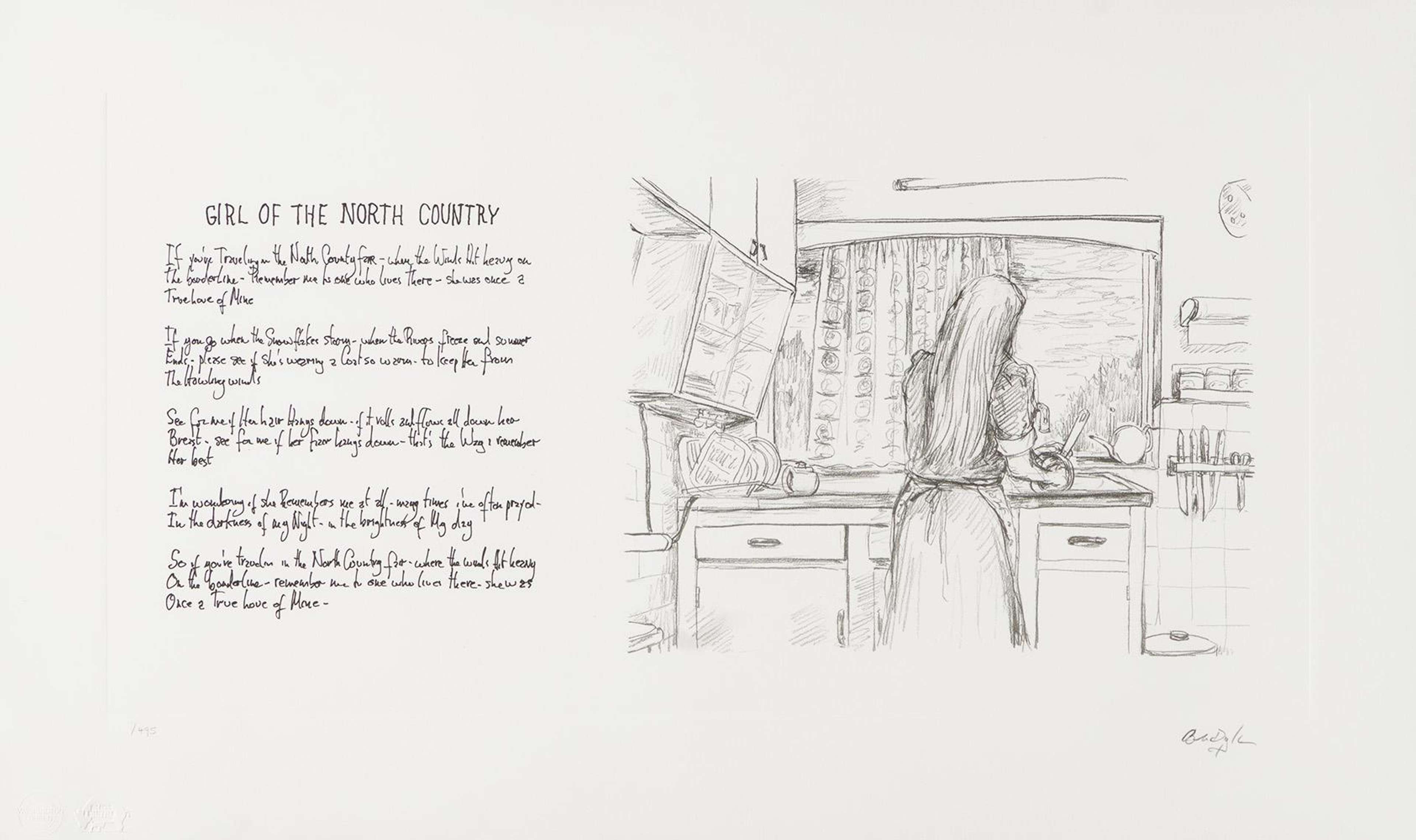 Girl From The North Country - Signed Print by Bob Dylan 2020 - MyArtBroker