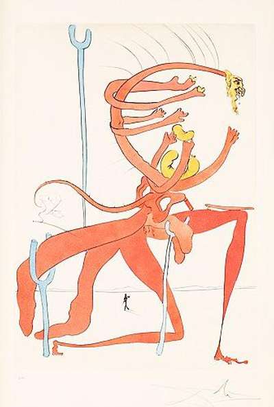Quevedo Visions (portfolio) - Signed Print by Salvador Dali 1975 - MyArtBroker