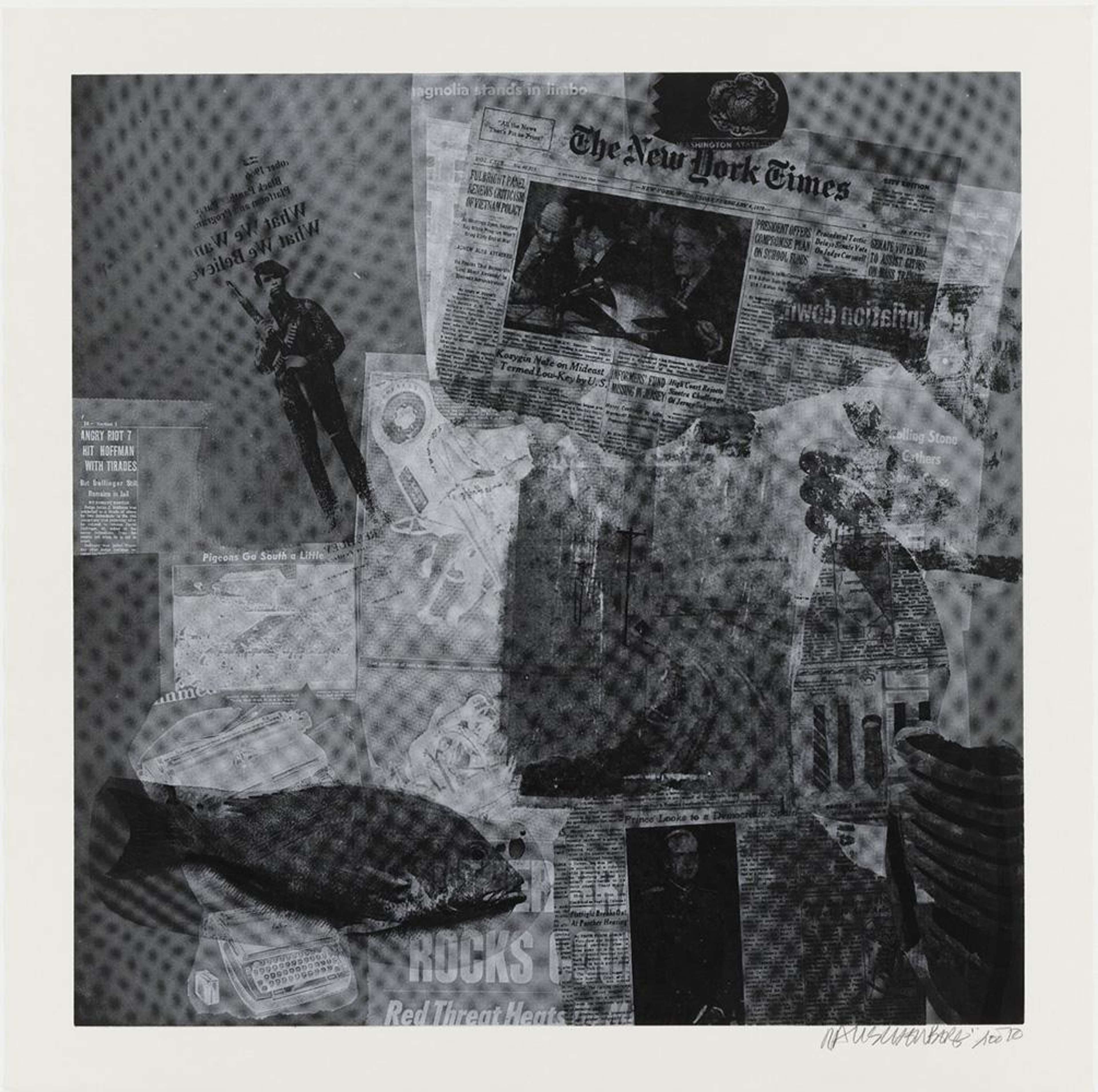 Surface II - Signed Print by Robert Rauschenberg 1970 - MyArtBroker