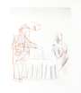 David Hockney: Figures With Still Life - Signed Print