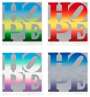 Robert Indiana: Seasons Of Hope (Silver) (complete set) - Signed Print
