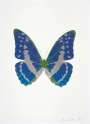 Damien Hirst: The Souls III (frost blue, silver gloss, leaf green) - Signed Print