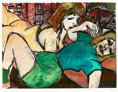 Two Sisters (2008 Large Format) - Signed Print by Bob Dylan 2008 - MyArtBroker