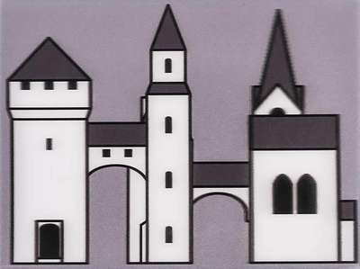 Medieval Village #1 - Signed Print by Julian Opie 2019 - MyArtBroker