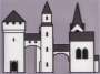 Julian Opie: Medieval Village #1 - Signed Print