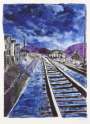 Bob Dylan: Train Tracks Blue (2012) - Signed Print