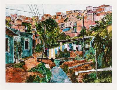 Favela Villa Broncos - Signed Print by Bob Dylan 2015 - MyArtBroker