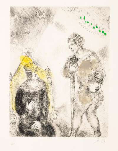 David Devant Saül - Signed Print by Marc Chagall 1931 - MyArtBroker