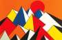 Alexander Calder: Pyramids And Sunset - Signed Print