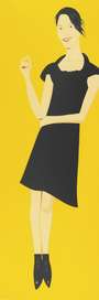 Alex Katz: Black Dress (Carmen) - Signed Print