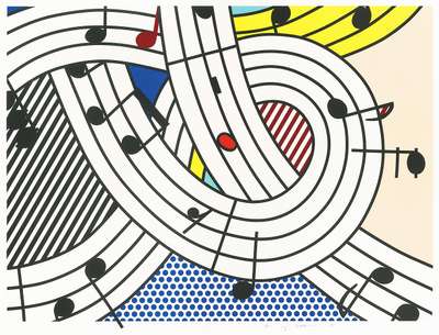 Composition II - Signed Print by Roy Lichtenstein 1996 - MyArtBroker