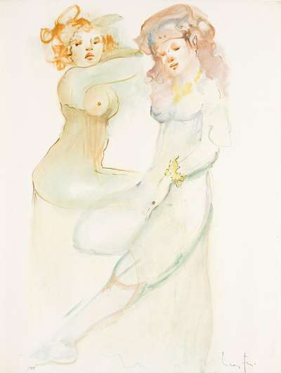 Two Oriental Dancers - Signed Print by Leonor Fini 1971 - MyArtBroker