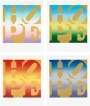 Robert Indiana: Seasons Of Hope (Gold) (complete set) - Signed Print