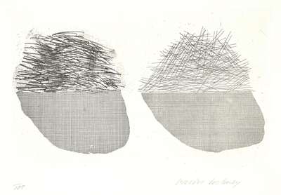 Straw On The Left, Gold On The Right - Signed Print by David Hockney 1969 - MyArtBroker