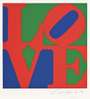 Robert Indiana: The Book Of Love (red, blue and green) - Signed Print