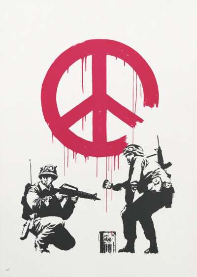 CND Soldiers - Unsigned Print by Banksy 2005 - MyArtBroker