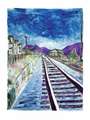 Bob Dylan: Train Tracks Large (2013) - Signed Print