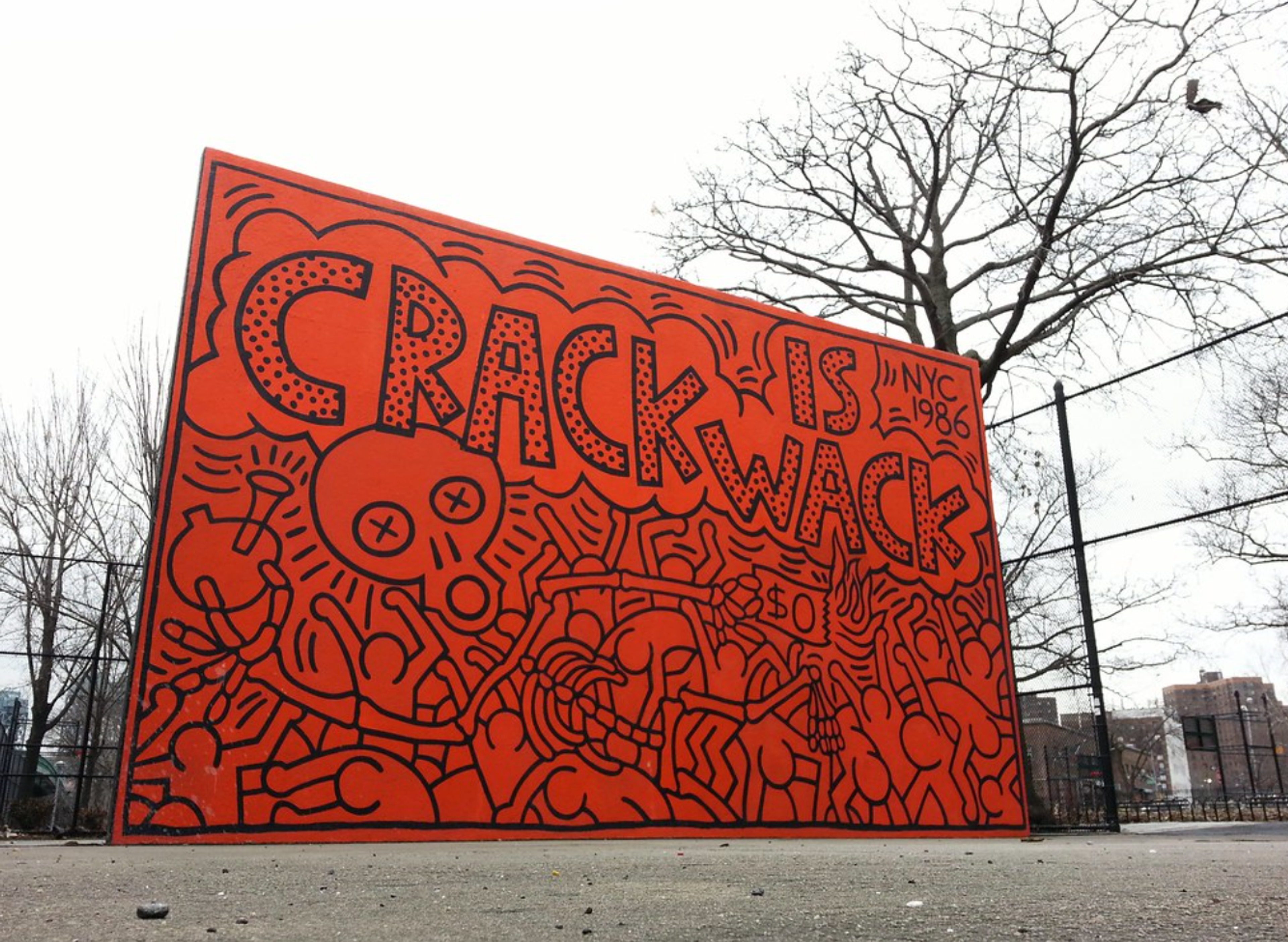 Murale "Crack is Wack" de Keith Haring