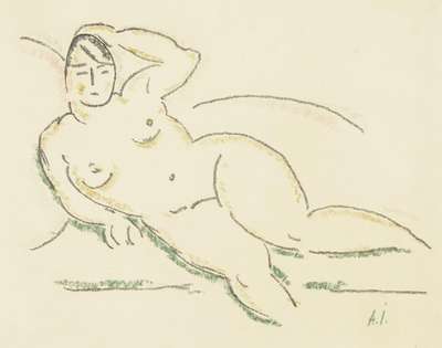 Liegender Weiblicher Akt - Signed Print by Alexej Von Jawlensky 1920 - MyArtBroker