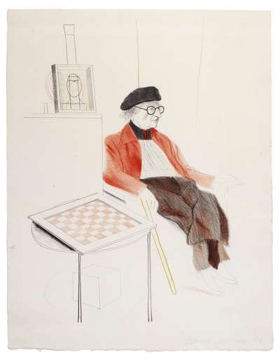 Man Ray - Signed Print by David Hockney 1974 - MyArtBroker