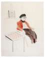 David Hockney: Man Ray - Signed Print