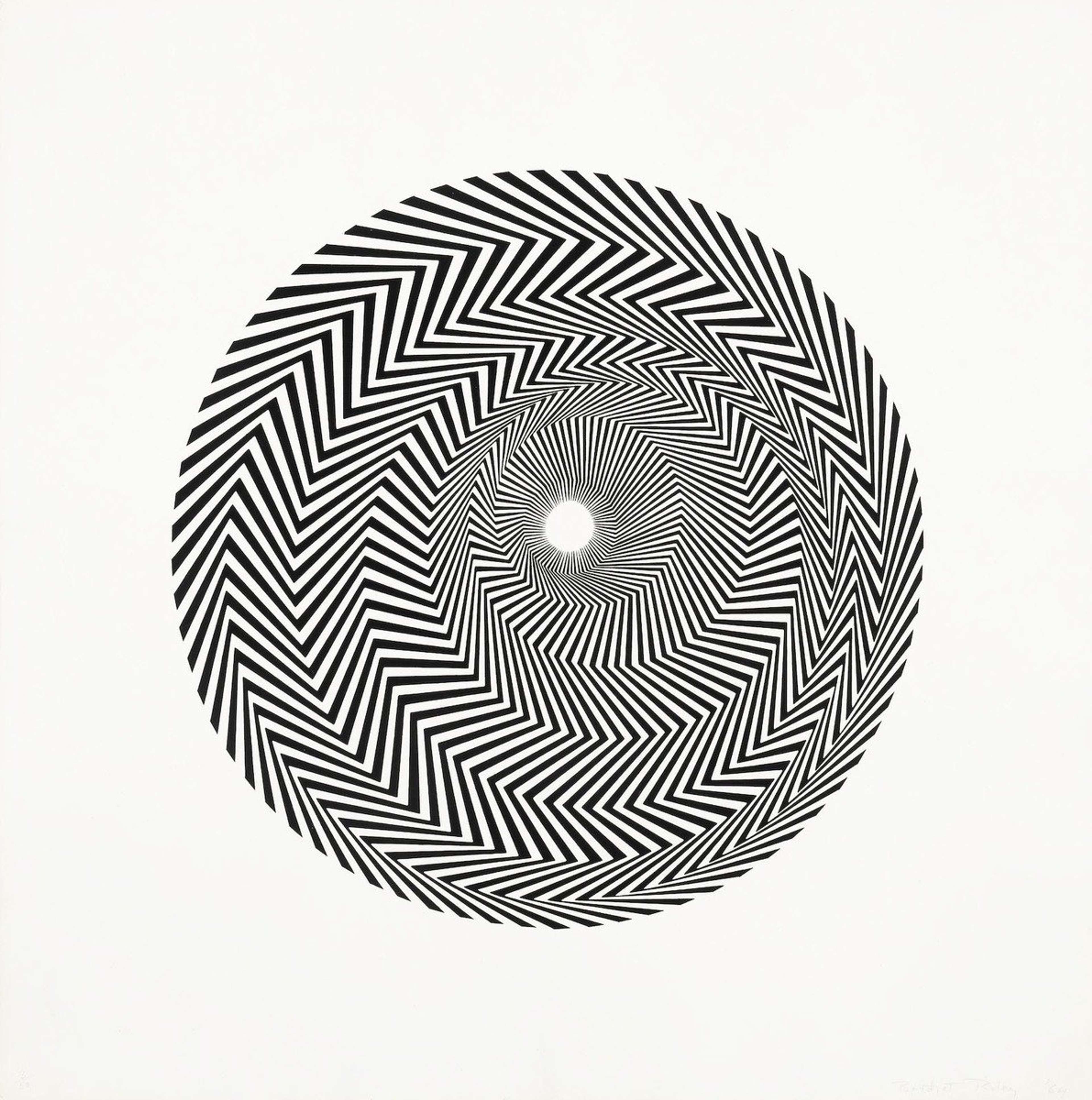 Sans titre (basé sur Blaze) par Bridget Riley 1964