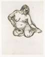 Lucian Freud: Girl Holding Her Foot - Signed Print