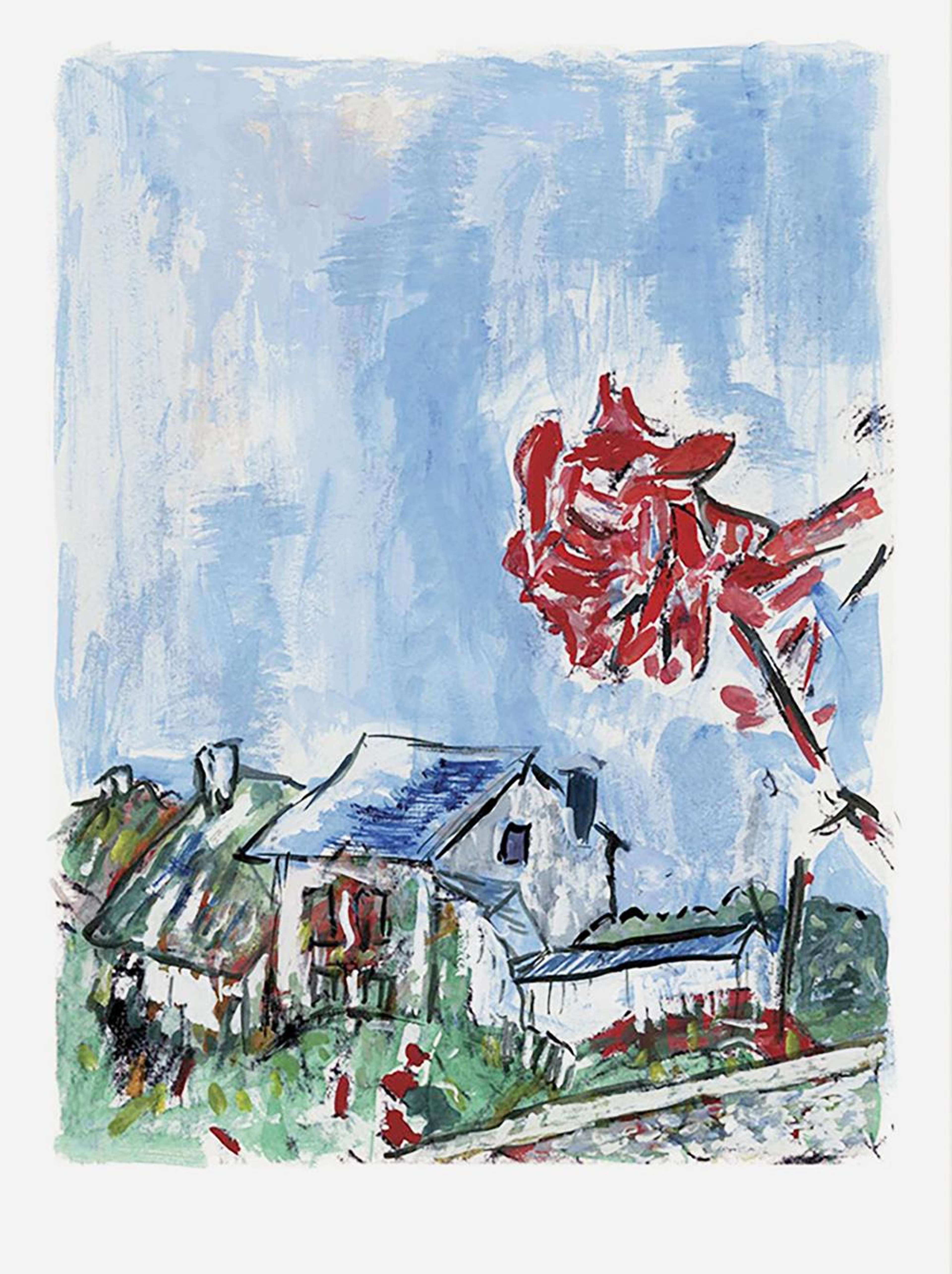 Rose On A Hillside (2010) - Signed Print by Bob Dylan 2010 - MyArtBroker