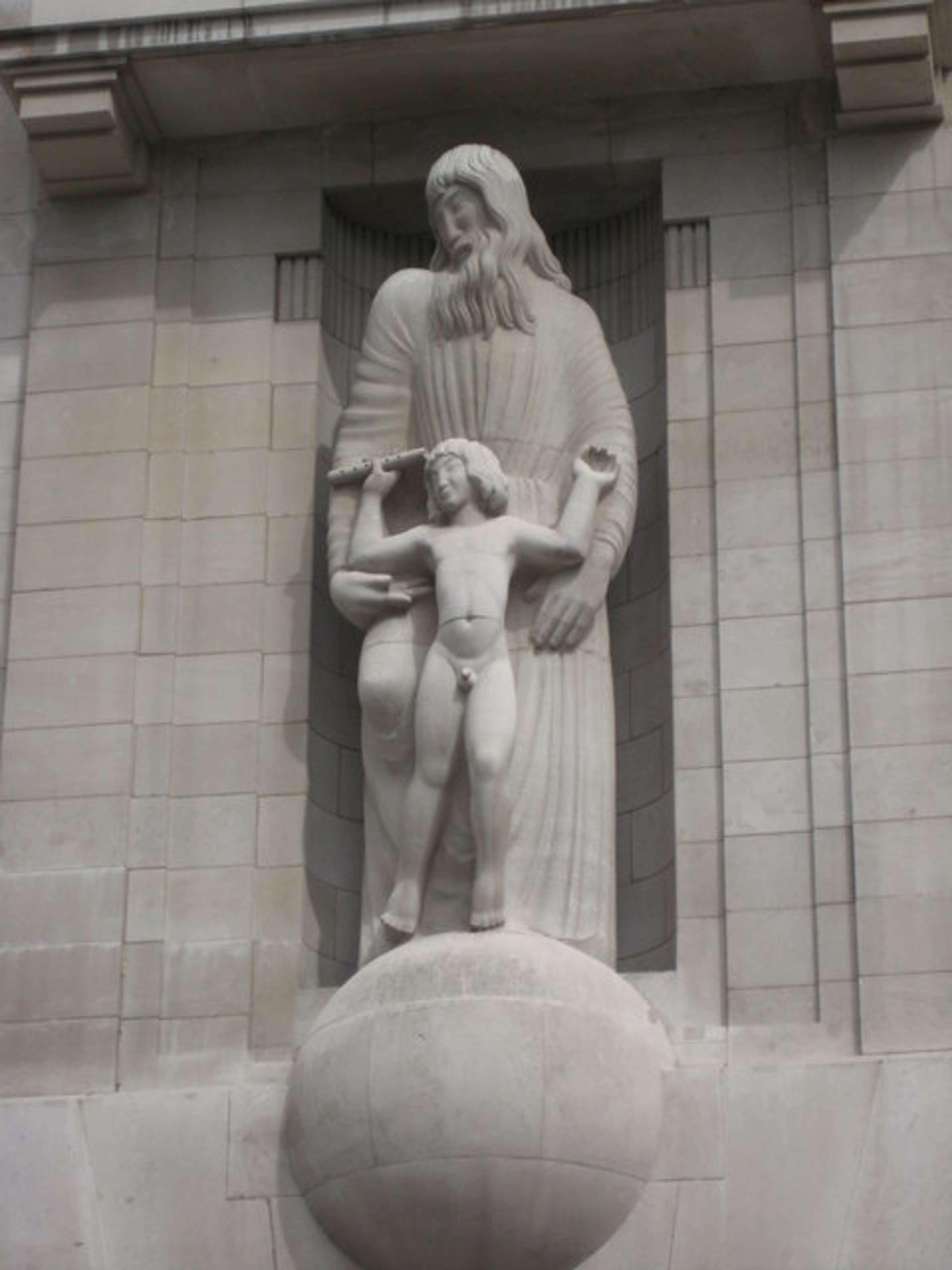 Prospero and Ariel by Eric Gill
