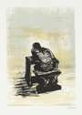 Henry Moore: Girl Seated At Desk II - Signed Print
