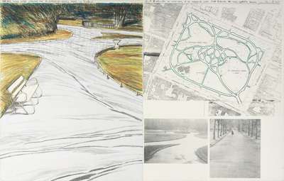 Wrapped Walkways, Project For St. Stephens Green Park, Dublin - Signed Print by Christo 2018 - MyArtBroker