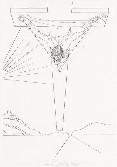 Christ Of St John Of The Cross - Signed Print by Salvador Dali 1951 - MyArtBroker
