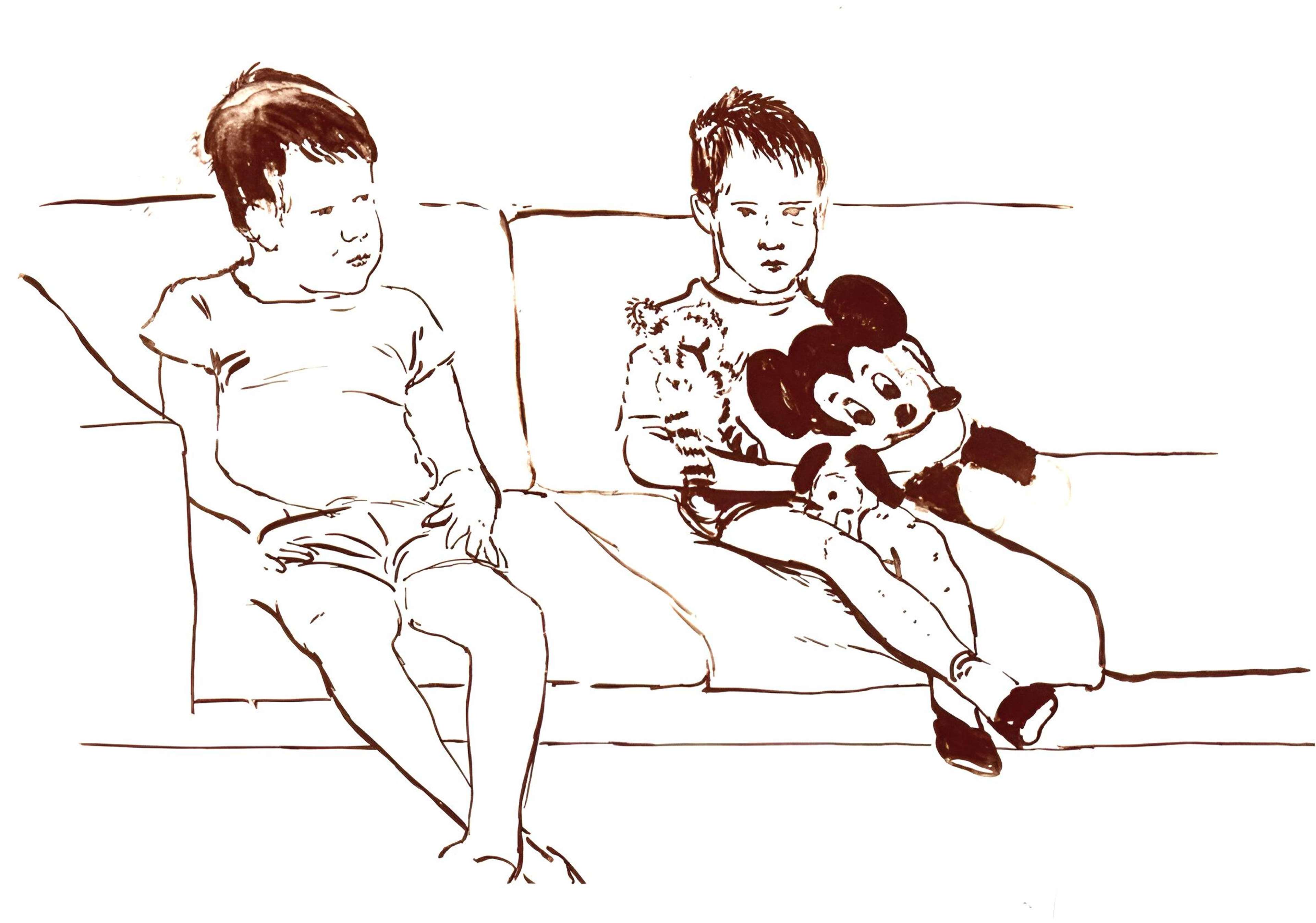 Albert and George Clark - Signed Print by David Hockney 1979 - MyArtBroker