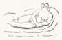 Alexej Von Jawlensky: Liegender Weiblicher Akt I - Signed Print