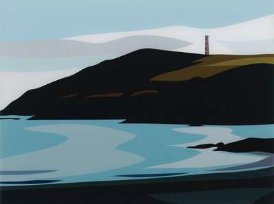 Cornish Coast 1: Gribbin Head - Signed Print by Julian Opie 2017 - MyArtBroker