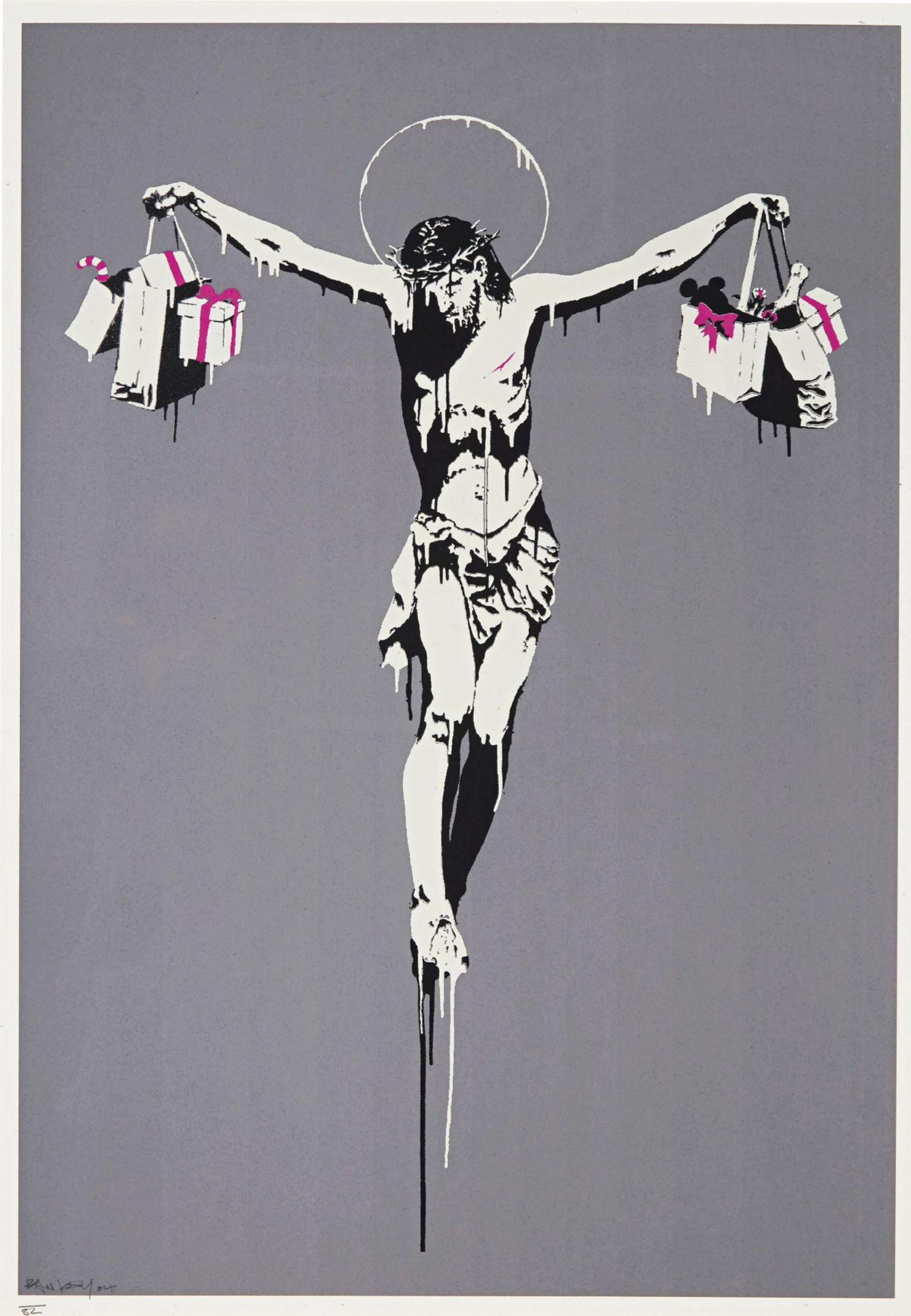 Christ with Shopping Bags par Banksy