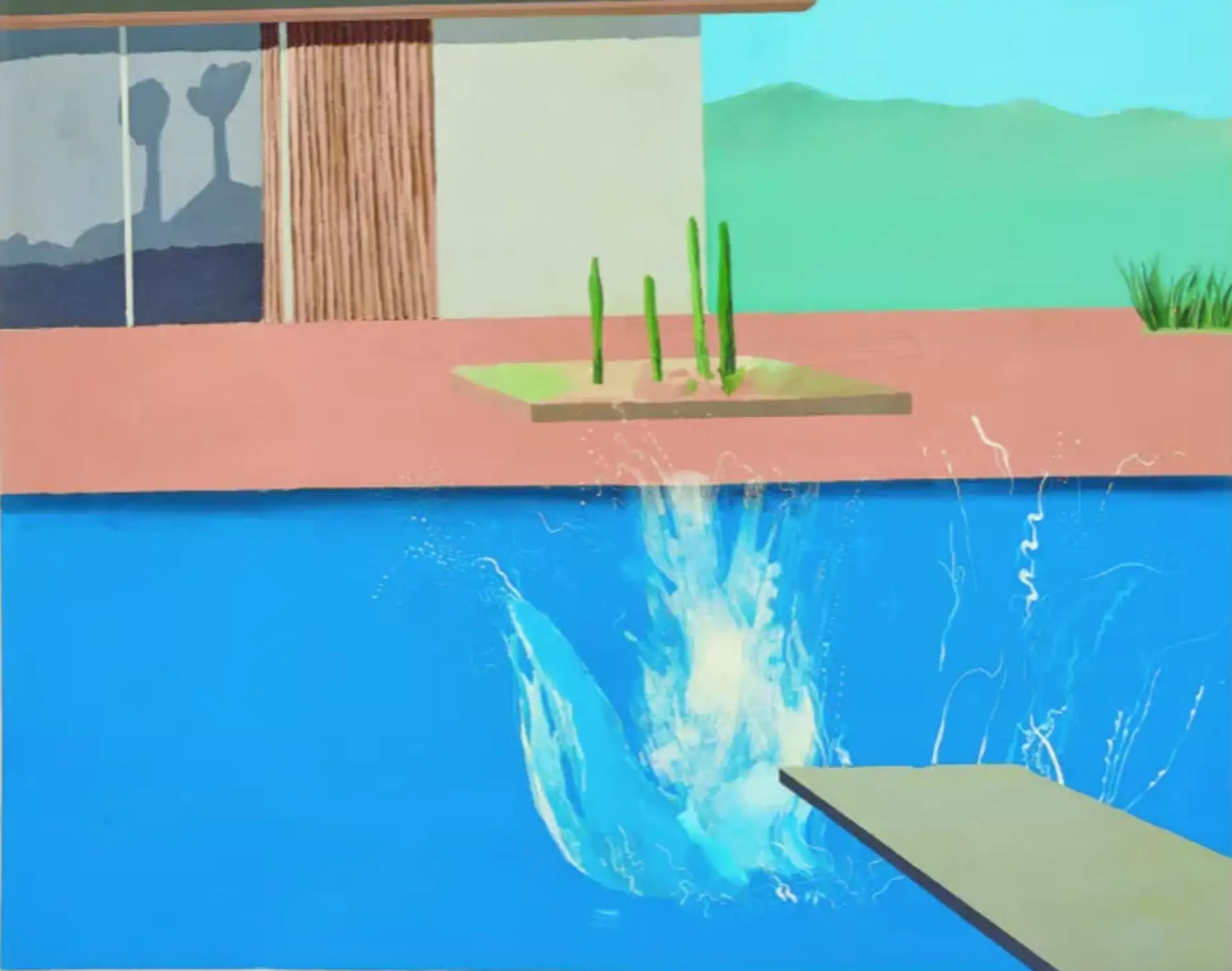 David Hockney : Splash, les peintures de piscines californiennes