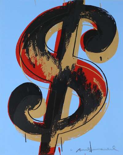 Dollar (F. & S. II.277) - Signed Print by Andy Warhol 1982 - MyArtBroker