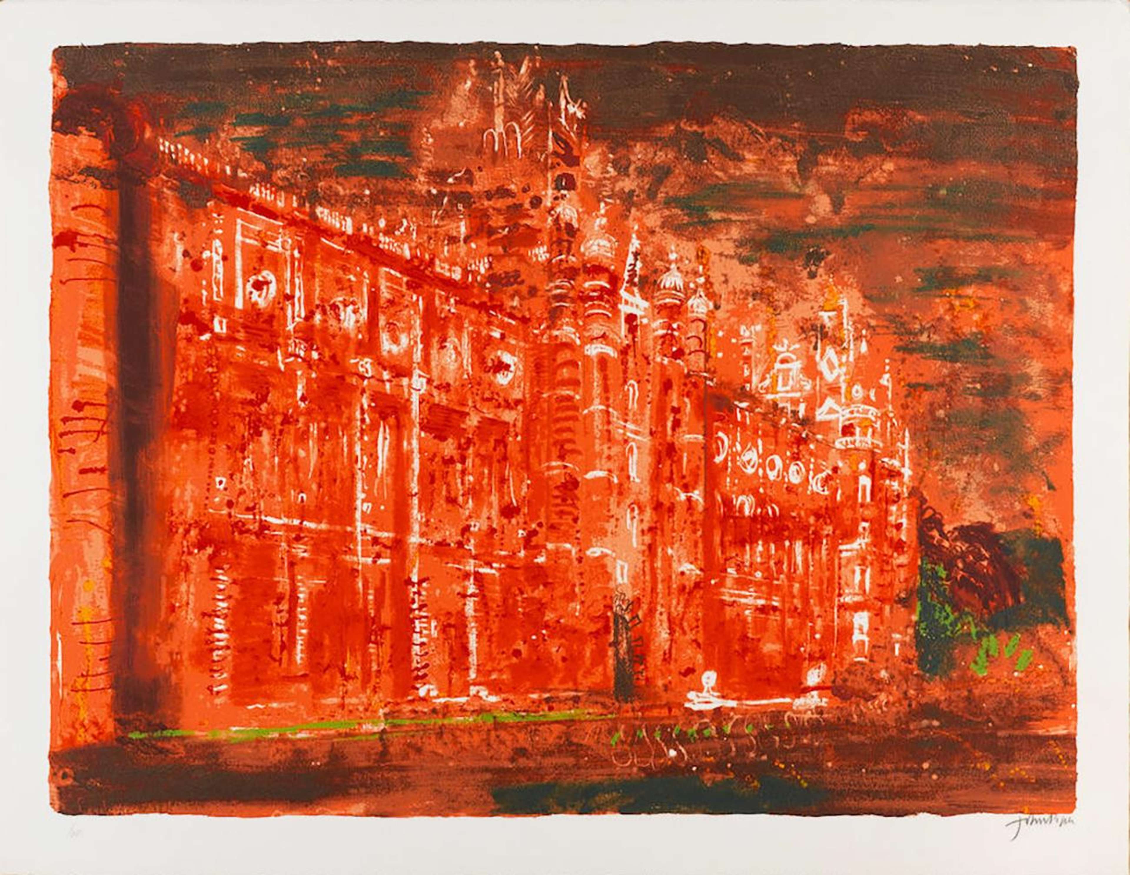 Royal Holloway College - Signed Print by John Piper 1977 - MyArtBroker
