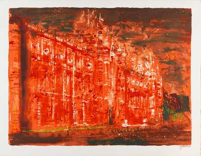 Royal Holloway College - Signed Print by John Piper 1977 - MyArtBroker