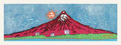 Mt. Fuji In Seven Colours - Mt. Fuji, I Love - Signed Print by Yayoi Kusama 2015 - MyArtBroker