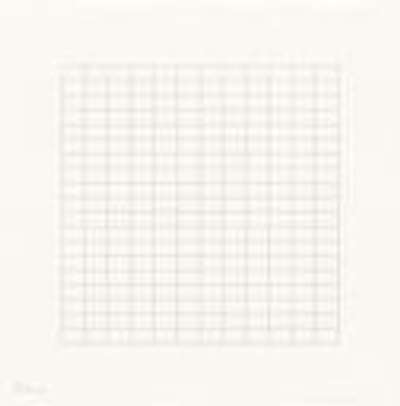 On A Clear Day 26 - Signed Print by Agnes Martin 1973 - MyArtBroker