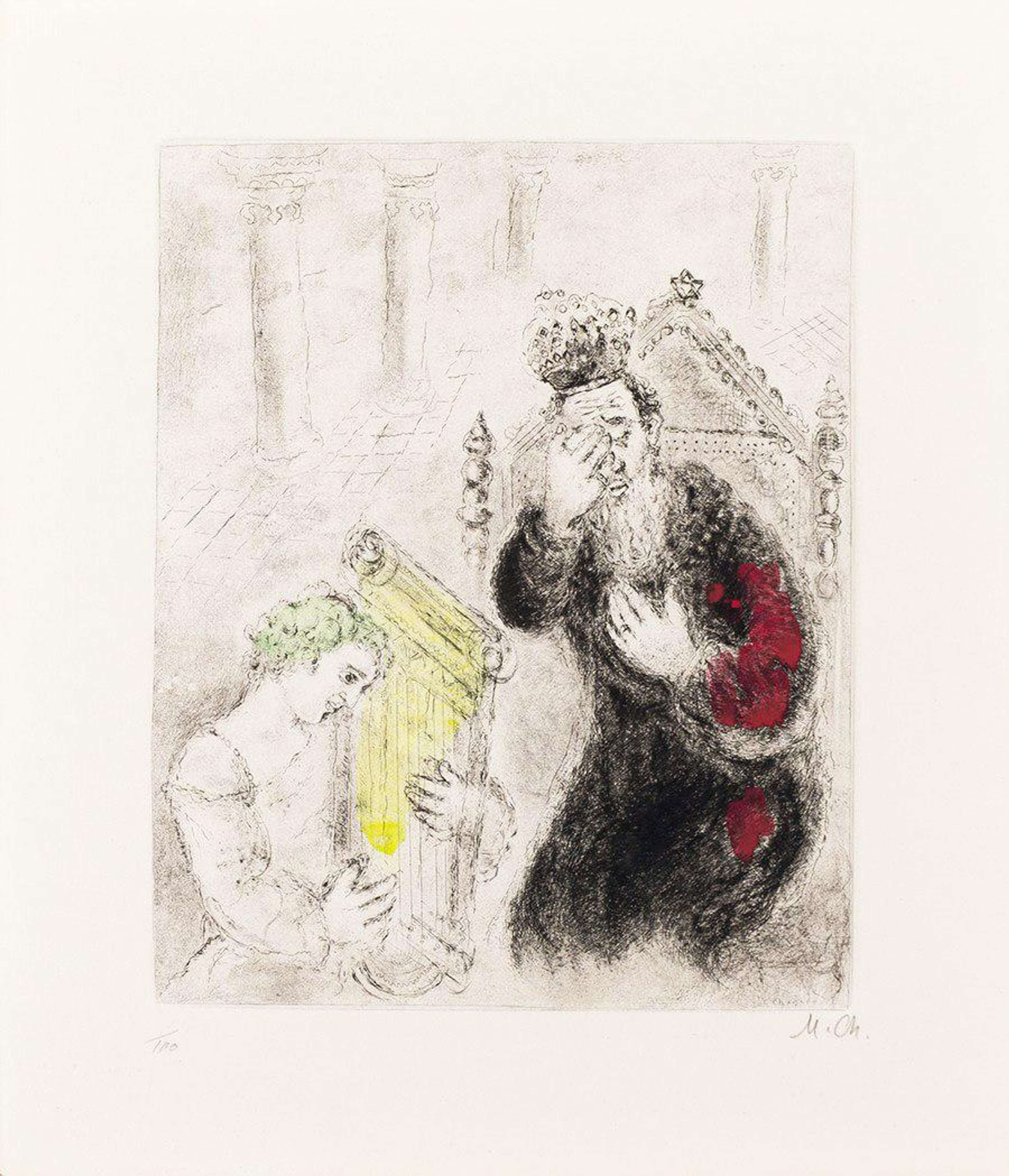Saül Et David - Signed Print by Marc Chagall 1931 - MyArtBroker