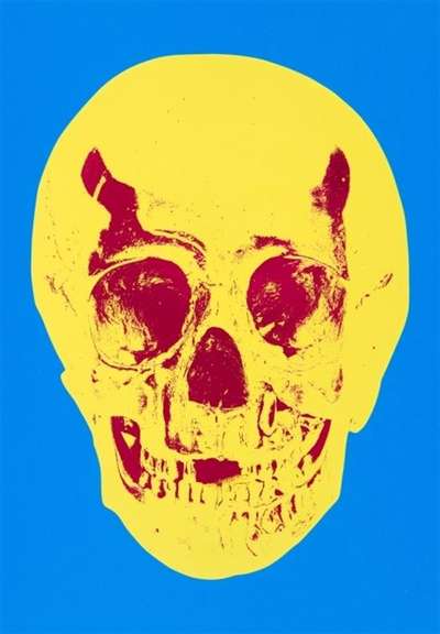 Till Death Do Us Part (cerulean, blue pigment, yellow, royal red) - Signed Print by Damien Hirst 2012 - MyArtBroker