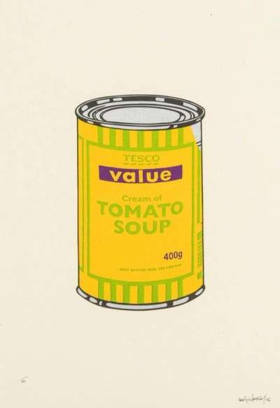 Soup Can (banana, lime and purple) - Signed Print by Banksy 2005 - MyArtBroker