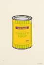 Banksy: Soup Can (banana, lime and purple) - Signed Print