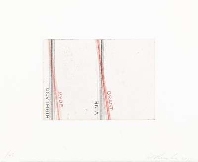 Highland, Hyde - Signed Print by Ed Ruscha 2001 - MyArtBroker