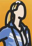 Tourist With Ponytail - Signed Print