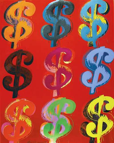 Dollar Sign 9 (F. & S. II.285-286) (complete set) - Signed Print by Andy Warhol 1982 - MyArtBroker