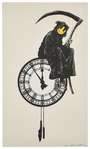 Banksy: Grin Reaper (AP silver) - Signed Print